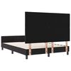 vidaXL Pat cu arcuri cu headboard Negru 140 x 200 cm Catifea