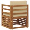 vidaXL Set de canapele de exterior cu pernă natural 67 x 63 x 73 cm