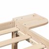 vidaXL Cadru de pat natural 100 x 200 cm Lemn de pin masiv