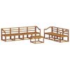 vidaXL Set de canapele de exterior 8 pcs natural Lemn Solid de Acacia