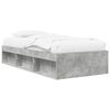 vidaXL Cadru de pat cu depozitare Gri Beton 80 x 200 cm Lemn prelucrat