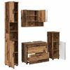 vidaXL Set de mobilier pentru baie cu sertar cu raft 4 pcs Lemn Vechi