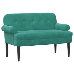 vidaXL Canapea cu capitonaj butonat Turcoaz 120 x 66 x 78 cm Catifea