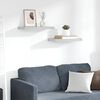 vidaXL Rafturi de perete suspendate 2 buc. gri beton 50x23x3,8 cm MDF