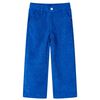 Pantaloni pentru copii, velur, albastru cobalt 116