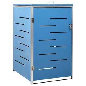 vidaXL Magazie pentru pubelă unică, 69x77,5x115 cm, oțel inoxidabil