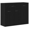 vidaXL Bufet din stejar negru 88x30x70 cm, lemn prelucrat