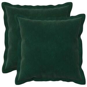vidaXL Husă pentru pernă 2 pcs HOUTEN Verde &icirc;nchis 30 x 30 cm Catifea