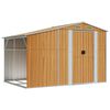 vidaXL Șopron de grădină maro deschis 277x192,5x179 cm oțel galvanizat