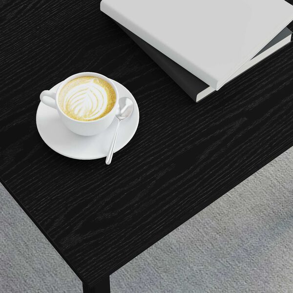 vidaXL Masă de cafea Stejar Negru 60 x 30 x 36 cm Lemn compozit