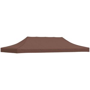 vidaXL Acoperiș pentru cort de petrecere, maro, 6 x 3 m, 270 g/m&sup2;