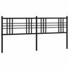 vidaXL Tăblie de pat de schimb metalică, negru, 180 cm