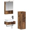 vidaXL Set dulap baie 4 pcs Lemn vechi 50 x 14,5 x 70 cm