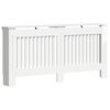 vidaXL Capac pentru radiator Alb foarte lucios 172 x 19 x 81,5 cm