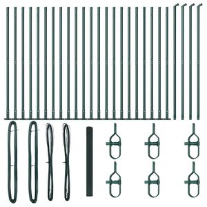 vidaXL St&acirc;lp de gard. Verde