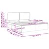 vidaXL Cadru de pat cu headboard Negru 180 x 200 cm Lemn de pin masiv