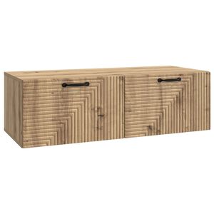 vidaXL Oglindă TV montată pe perete Stejar Artizanal 98 x 41 x 30 cm