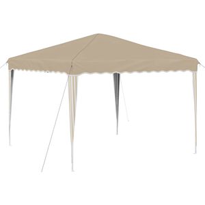 vidaXL Cort de Petrecere Pop-up Crem 288 x 288 x 245 cm