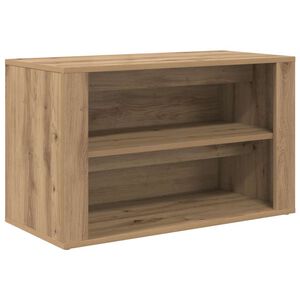 vidaXL Raft pentru &icirc;ncălțăminte stejar artizanal 75 x 35 x 45 cm