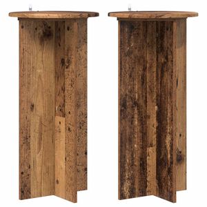 vidaXL Suport pentru plante 2 pcs Lemn vechi 40 x 40 x 80 cm