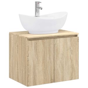 vidaXL Set de mobilier pentru baie Stejar Sonoma Lemn prelucrat