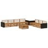 vidaXL Set de canapele de exterior 8 pcs natural 79 x 79 x 37 cm