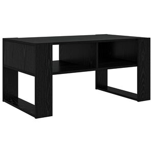 vidaXL Masă de cafea Stejar Negru 92 x 53 x 45 cm Lemn prelucrat