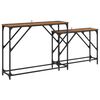 vidaXL Masă de consolă 2 buc. Lemn Vechi 100 x 28 x 75 cm
