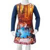 Rochie pentru copii cu mâneci lungi, bleumarin, 104