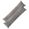 vidaXL Husă pentru pernă 2 buc. HEERLEN Gri &icirc;nchis 40 x 145 cm