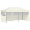 vidaXL Cort de petrecere pliabil pop-up, crem, 3 x 6 m