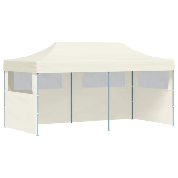 vidaXL Cort de petrecere pliabil pop-up, crem, 3 x 6 m
