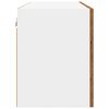 vidaXL Dulap suspendat cu ușă Lemn vechi 80 x 31 x 40 cm Lemn compozit