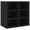 vidaXL Dulap de pantofi, negru, 52,5x30x50 cm
