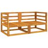 vidaXL Canapele colț modulare, 2 buc, perne taupe, lemn masiv acacia