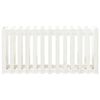 vidaXL Pat &icirc;nălțat grădină design gard alb 150x50x70cm lemn pin tratat