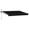 vidaXL Cort electric retractabil Negru 3,5 x 2,5 m
