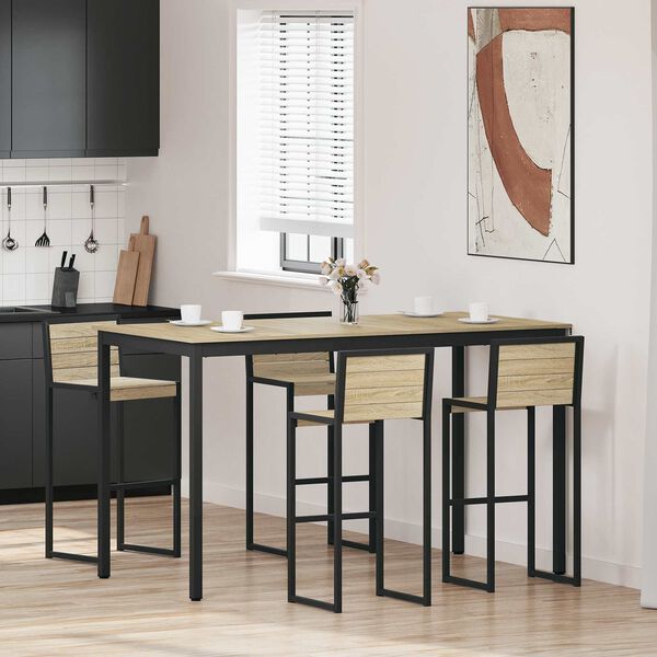 vidaXL Masă Bar &icirc;n Picioare Lemn compozit