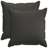 vidaXL Husă pentru pernă 2 buc. HOUTEN Gri &icirc;nchis 80 x 80 cm