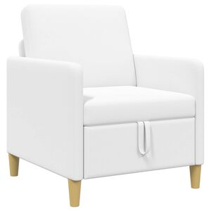 vidaXL Sofa cu Spațiu de Depozitare Alb 72 x 78 x 87 cm Poliester
