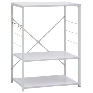 vidaXL Dulap cuptor microunde, alb, 60 x 39,6 x 79,5 cm, PAL