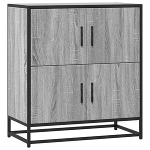 vidaXL Bufetă gri Sonoma 68x35x76 cm din lemn prelucrat