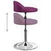 vidaXL Scaune de bucătărie pivotante, 2 buc, violet, piele ecologică