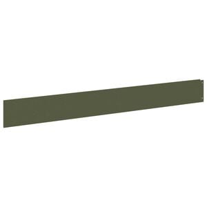 vidaXL Margine pentru gazon 10 buc. 100 x 12 cm Oțel Verde măsliniu