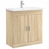 vidaXL Set de mobilier pentru baie Stejar Sonoma 81 x 40 x 84,5 cm