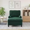 vidaXL șezlong de relaxare Verde &icirc;nchis 91 x 157 x 91 cm Catifea