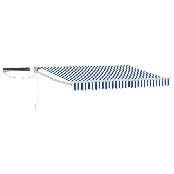 vidaXL Cort electric retractabil Albastru și Alb 2,5 x 2 m