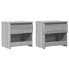 vidaXL Noptiere, 2 buc., Sonoma gri, 40x30x39 cm, lemn prelucrat