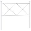 vidaXL Tăblie de pat de schimb metalică, alb, 100 cm
