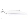 vidaXL Cort electric retractabil Alb 3 x 2 m Poliester cu acoperire PU
